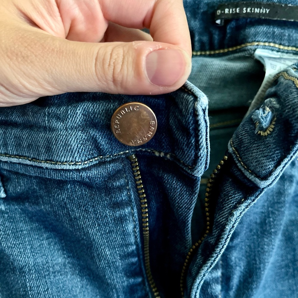 Banana Republic Blue Mid-rise Skinny Jeans - Picture 5 of 8